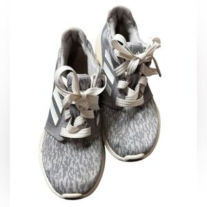 Adidas Women's Edge Lux Running Shoes Gray Lace Up Athletic Sneakers Size 8.5